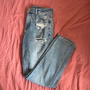 American Eagle Denim Straight High-rise Jeans